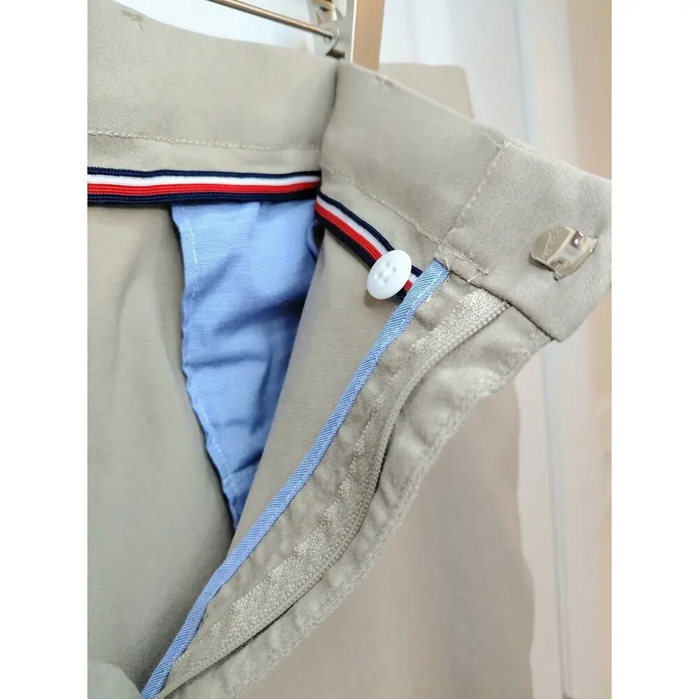 Tommy Hilfiger Mens TH Flex Modern Fit Performance Dress Pants Khaki 39x29 Golf